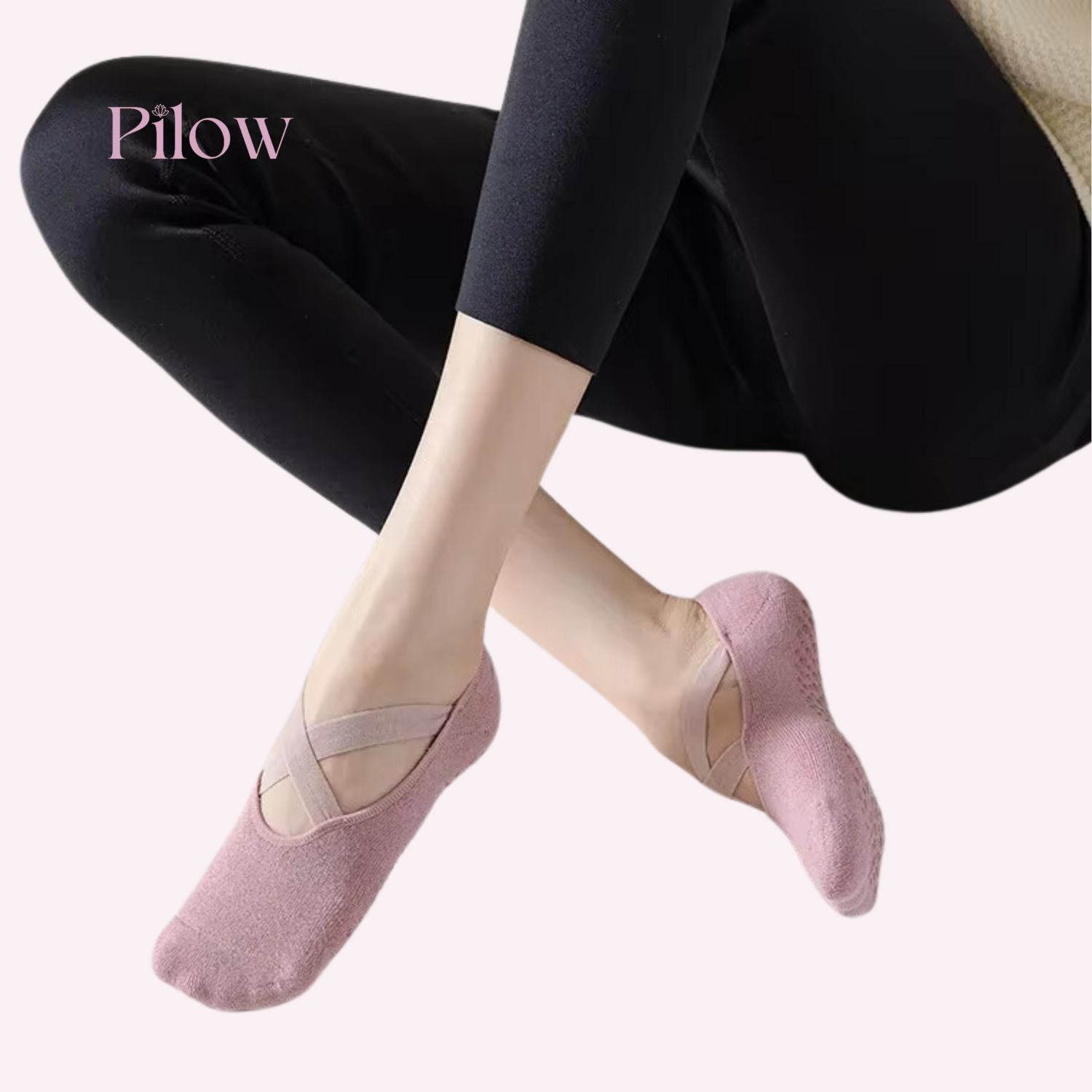 Chaussettes de Pilates Antidérapantes